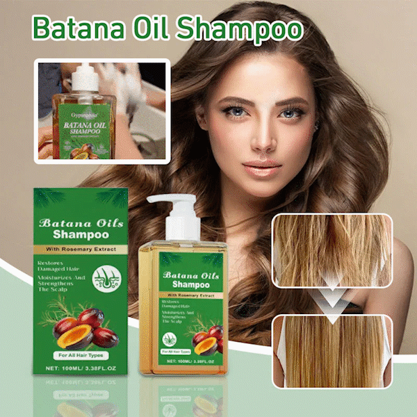 Batana Oil Shampoo for Hair Growth with Rosemary Extract Buy1 Get 1 Free